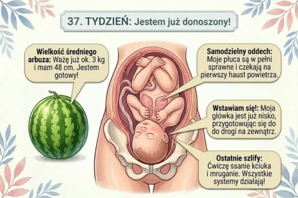 37 Rozwój dziecka w 37 tygodniu ciąży